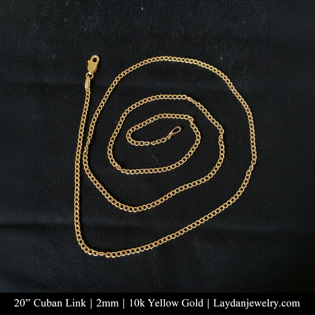 20" Cuban Link - Luxury Dark with Description