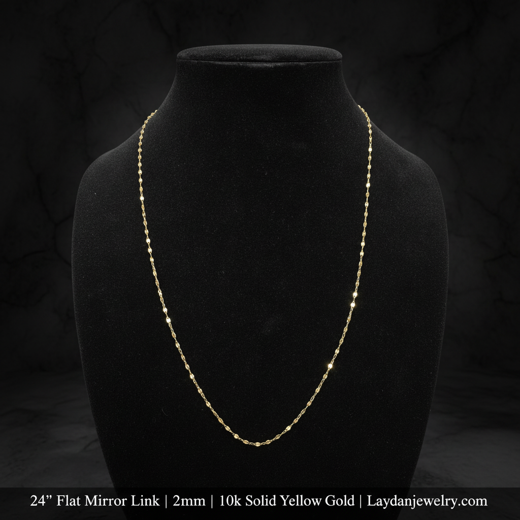 24" Flat Mirror Link - Luxury Dark with Description