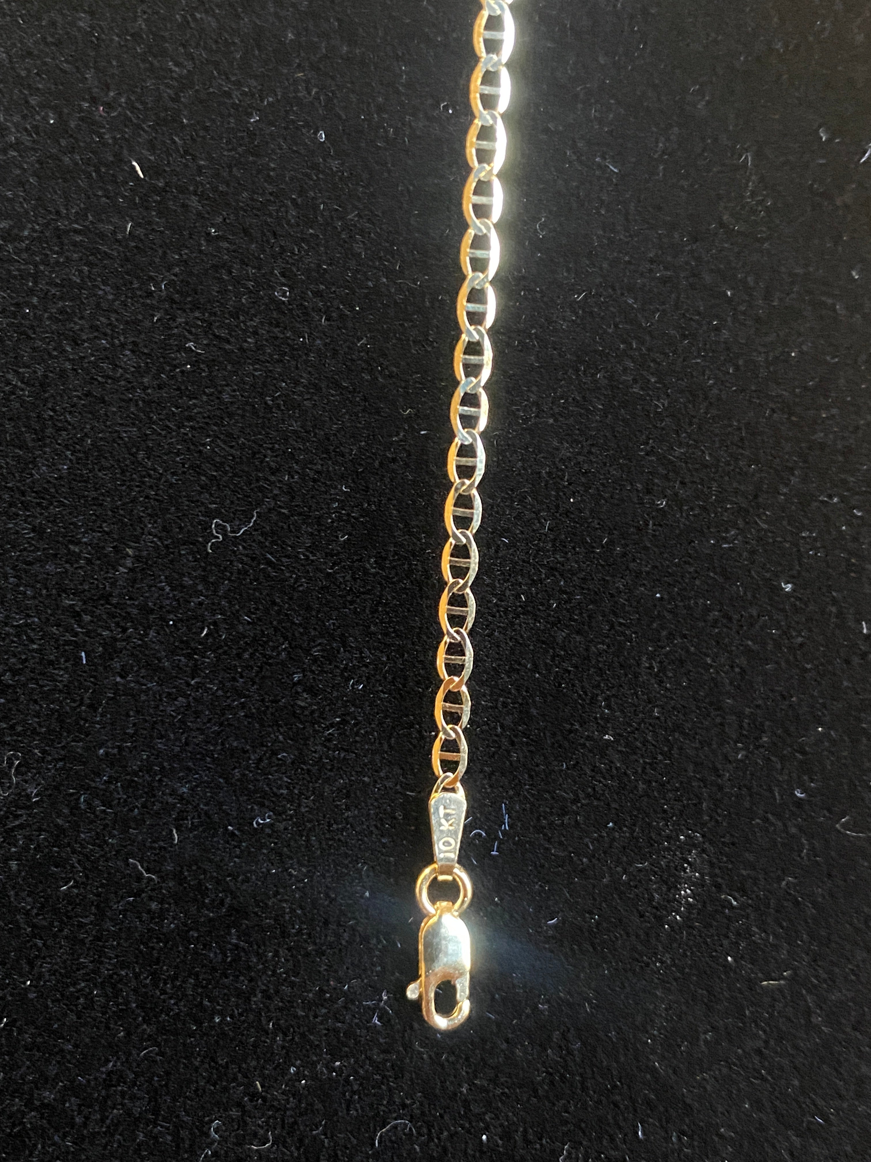 Mariner Flat Link Chain 16-inch 2mm  solid 10K yellow gold