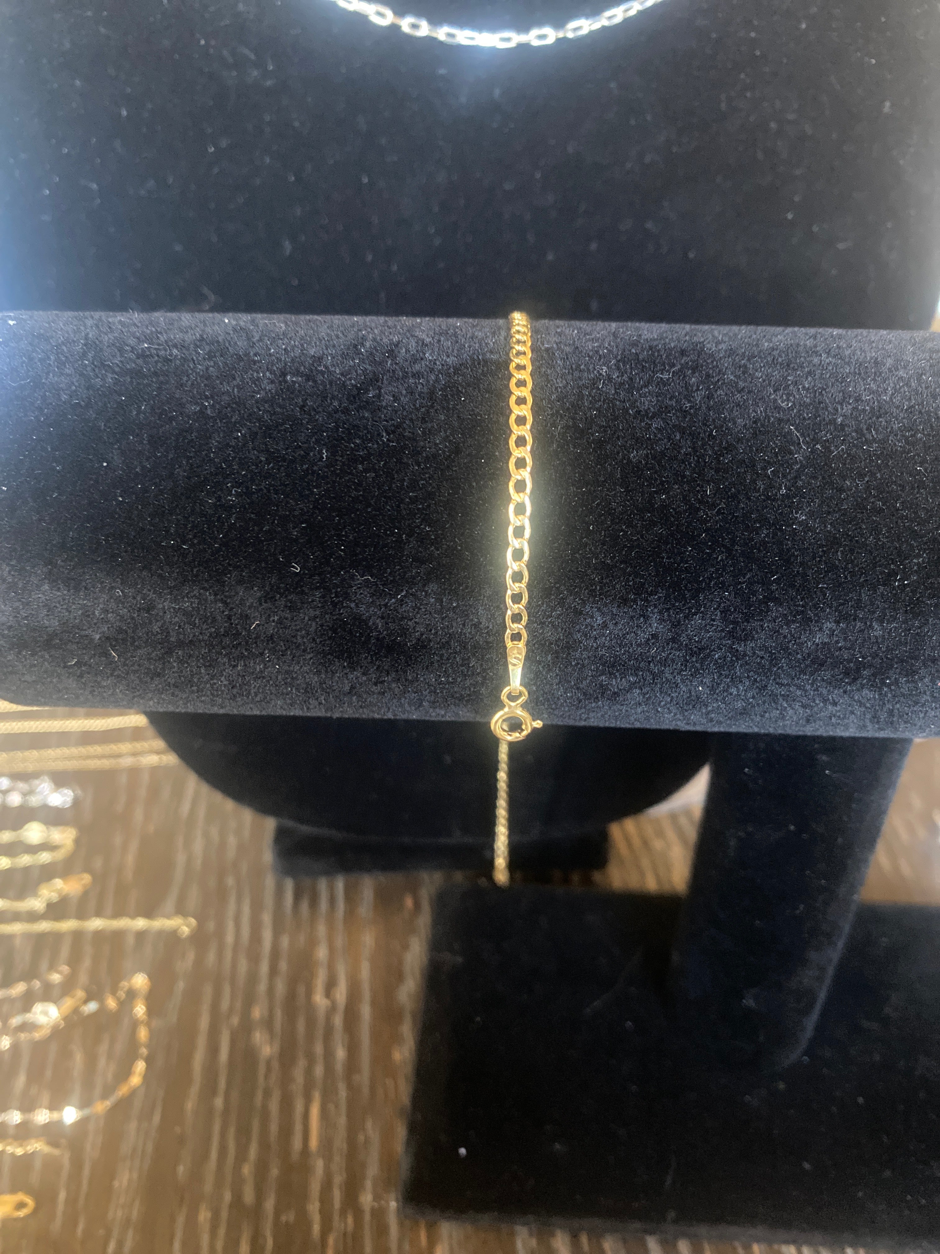 8” 2.5mm 10k semi solid Cuban link