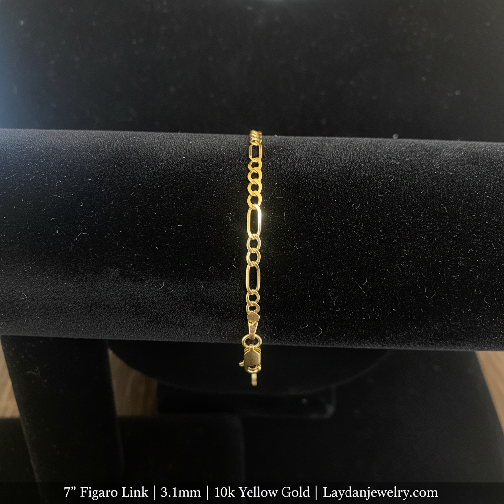 7" Figaro Link - Luxury Dark with Description