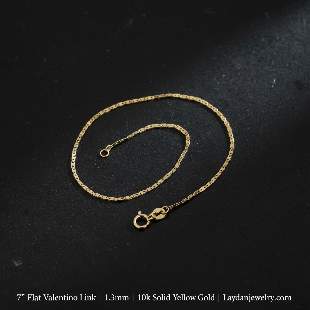 7" Flat Valentino Link - Luxury Dark with Description