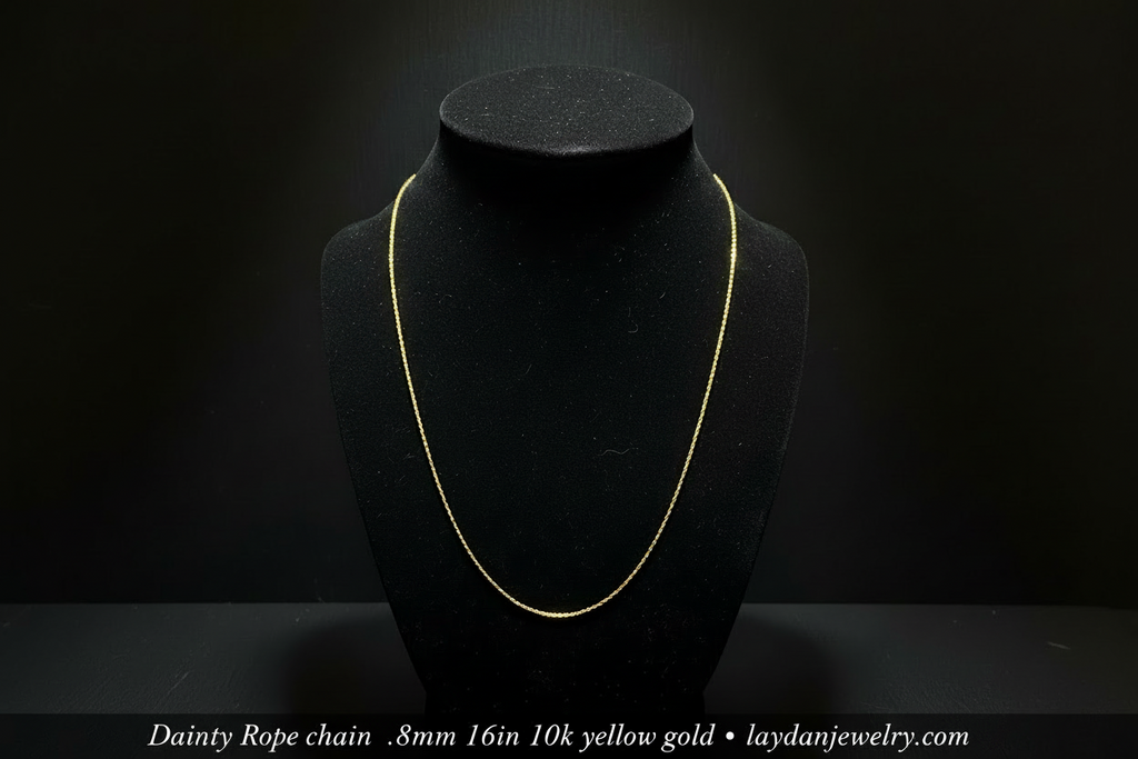 Dainty Rope Chain - Luxury Dark