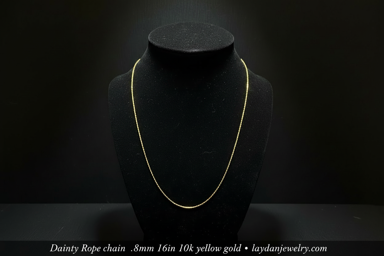 Dainty Rope Chain - Luxury Dark